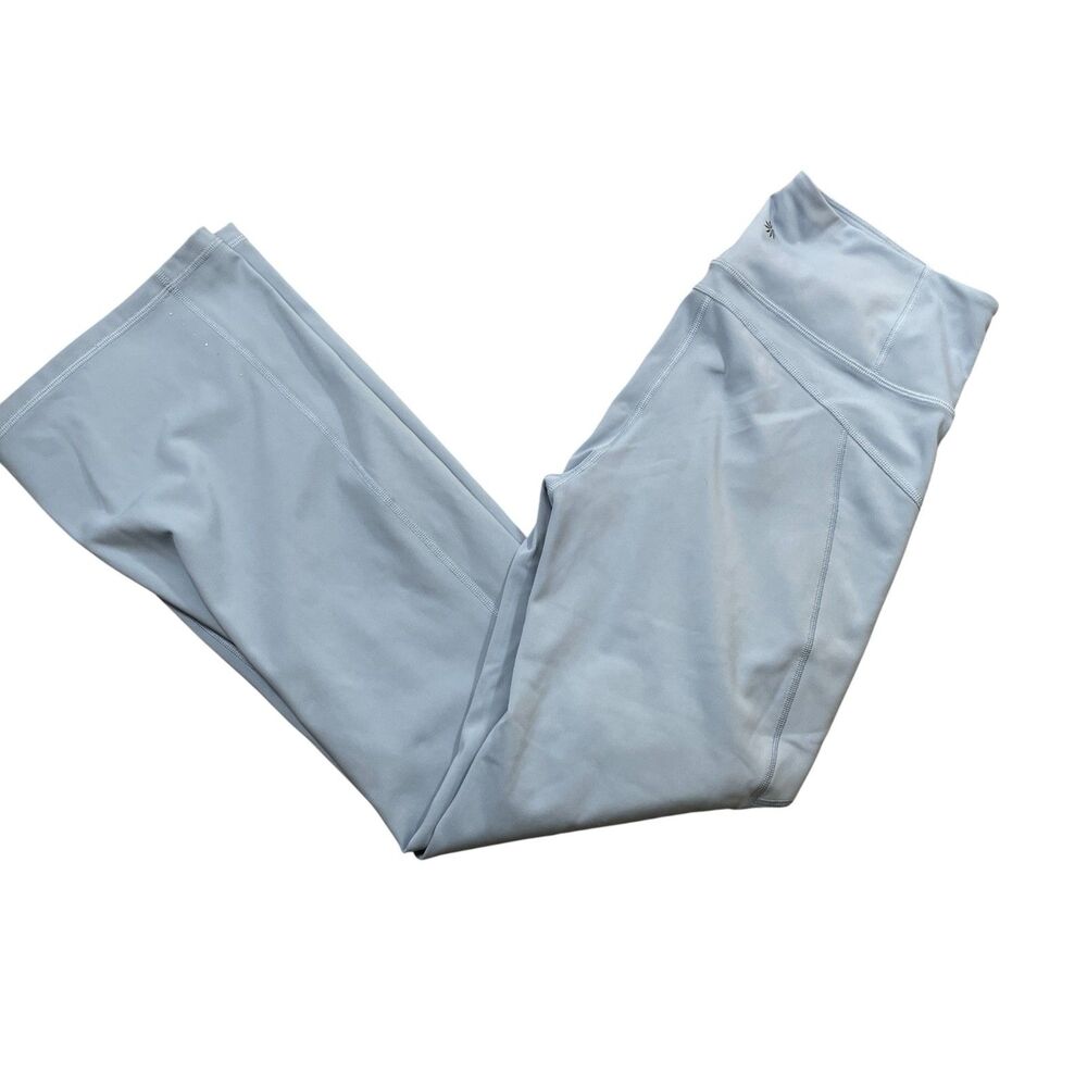 Athleta Large Light Blue Rainner Bootcut Pants Athletic Casual (small spot)